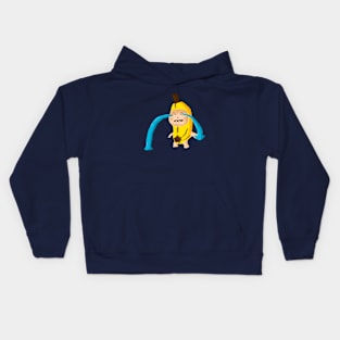 Sad Banana Cat Kids Hoodie